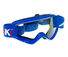 Очки для мотокросса детские ATAKI HB-115 синие глянцевые