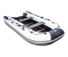 Лодка ПВХ Ривьера Компакт 2900 СК  Светло-серый / Черный